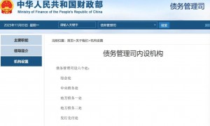 财政部债务司成立 改变政府债务多头管理现状